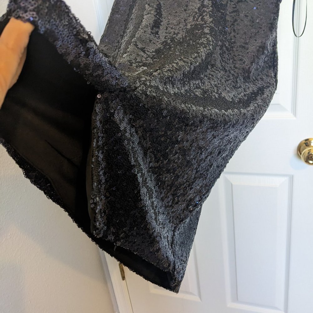 NWT MIDNIGHT BLUE SEQUIN SHEATH!  | 8 |  Some stretch | Wedding, Gala | SIZZLES - Picture 8 of 9